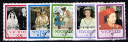 SEYCHELLES / Oblitérés / Used / 1987 - 40 Ans De Mariage Du Couple Royale - Seychelles (1976-...)