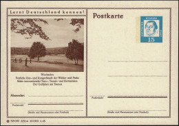 Allemagne 1963 Entier Postal Touristique. Wiesbaden, Ville De Cures Et De Congrès, Ses Forêts Et Parcs. Golf, Danse - Golf