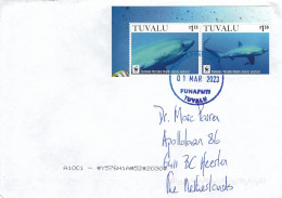 Tuvalu 2023 Funafuti WWF Common Thresher Shark Alopias Vulpinus Cover - Brieven En Documenten