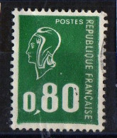 FR 1971..... - N° 1891 Non Signé - 1t Dentelé à 80 C  " BEQUET " 1 Bande Phospho - OBLITERE BEL ASPECT - 1971-1976 Marianne (Béquet)