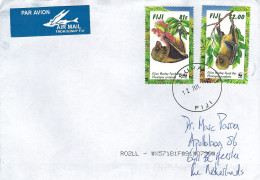 Fiji 2023 Suva WWF Fijian Monkey-faced Bat Mirimiri Acrodonta Cover - Briefe U. Dokumente