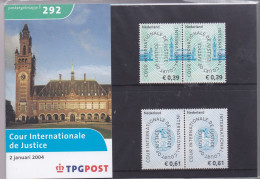 NEDERLAND, 2004, MNH Zegels In Mapje, Court De Justice , NVPH Nrs. D39-D40, Scannr. M292 - Servicios