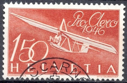 Schweiz Suisse 1946: Pro Aero Gleiter Zögling Zu F41 Mi 470 Yv PA 40 Halbmond-⊙ LOCARNO 23.V.46 Demi-lune (Zu CHF 50.00) - Used Stamps