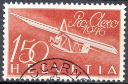 Schweiz Suisse 1946: Pro Aero Gleiter Zögling Zu F41 Mi 470 Yv PA 40 Halbmond-⊙ LOCARNO 23.V.46 Demi-lune (Zu CHF 50.00) - Gebraucht