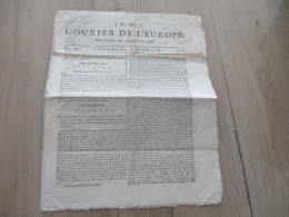 M45 Journal Courrier De L'Europe 11 Février 1780 Dont Compagnie Des Indes - Giornali - Ante 1800