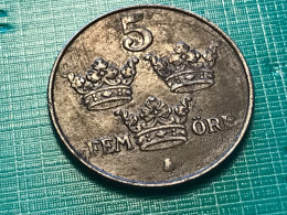 Münze Münzen Umlaufmünze Schweden 5 Öre 1950 - Suède
