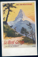 Cpa Paris Lyon Méditerranée Illustrateur Hugo D' Alesi -- Le Mont Cervin -- Carte Ancienne    STEP30 - D'Alési, Hugo