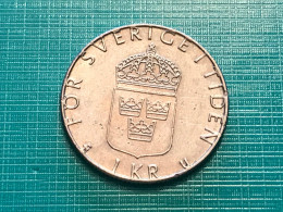 Münze Münzen Umlaufmünze Schweden 1 Krone 1981 - Suède