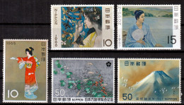 JAPAN 1965 - 1970 NIPPON ⁕ Mi.885, 927, 963, 973, 1078. ⁕ 5v MNH - Nuevos