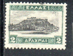 GREECE GRECIA ELLAS 1927 THE ACROPOLIS ATHENS 2d MNH - Unused Stamps
