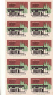 Czechoslovakia - Czechia 10 Matchbox Labels - Pozemná Stavby Pardubice - Land Constructions - Boites D'allumettes - Etiquettes