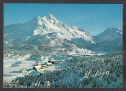 109636/ BREGAGLIA, Maloja Mit Piz La Margna, Aela-Skilift Und Monte Forno - Bregaglia