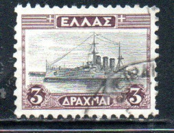 GREECE GRECIA ELLAS 1927 CRUISER GEORGIOS AVEROFF 3d USED USATO OBLITERE' - Usati