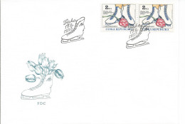 FDC 2 Czech Republic Figure Skating Championship 1993 - Patinage Artistique