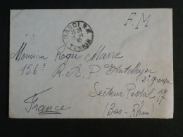 DH19 INDOCHINE    BELLE  LETTRE FM  1940 HANOI AU BAS RHIN    +AFF. INTERESSANT++++++ - Storia Postale