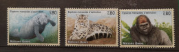 UN Genf 1993 Wildtiere Mi 227/30** Im Angebot Nur Die 3v Säuger - Unused Stamps