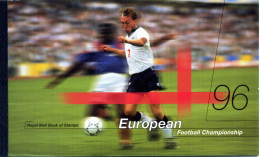 1996 GRAN BRETAGNA Booklet, Libretto, EUROPEAN FOOTBALL CHAMPIONSHIP MNH **, Royal Mail Boof Of Stamps - Booklets