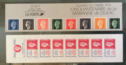 Journée Du Timbre 1994 - Cinquantenaire De La Marianne De Dulac. 10 Carnets Neufs, Entiers, Non Pliés - Journée Du Timbre