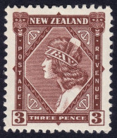 NEW ZEALAND 1935 3c Maori Girl Sc#190 - MH @S4470 - Unused Stamps