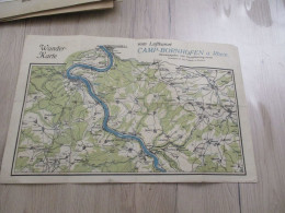 Carte Géographique En Allemand Wander Karte Vom Liuftkurort Camp Bornhofen Am Rhein 41 X 26.5 Environs - Carte Geographique