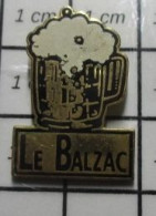 1819 Pin's Pins / Beau Et Rare / BIeRES / CHOPE DE BIERE LE BALZAC - Bière