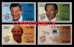 (023) Niue  Sport / Football / Seeler / Beckenbauer / Walter  ** / Mnh  Michel 753-756 - Niue