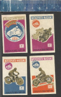 MOTORSPORT BMK Riga Automotoclub 5 Years 1958-1963, DOSAAF - OLD MATCHBOX LABELS KOMETA RIGA LATVIA 1963 - Boites D'allumettes - Etiquettes