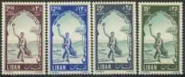 LEBANON - 1955, TOURIST PROPAGANDA STAMPS COMPLETE SET OF 4, SG # 526/29, UMM(**).. - Liban