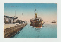 GIBRALTAR:  ALGECIRAS  STEAMER  AND  PIER  -  FP - Gibraltar