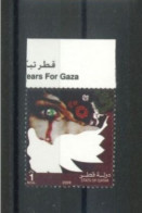 QATAR - 2009 -  TEARS FOR GAZA STAMP, SG # 1227, UMM (**).. - Qatar
