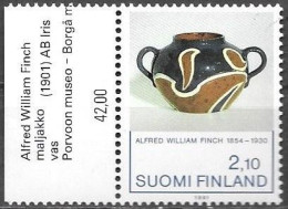 Finland Finnland Finlande Suomi 1991 Finch Joint Belgium Michel Nr. 1146 MNH ** Postfrisch Neuf With Label - Unused Stamps
