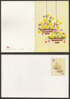India Greetings Card With Cover Issued By Indian Government (gr45) Seasons  Greetings - Storia Postale
