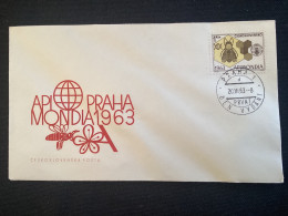 FDC 1963 Yvert 1282 Congrès Des Apiculteurs Apimondia Prague Abeilles - FDC