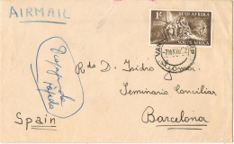 53792. Carta Aerea VAN RHYNSDORP (South Africa) 1952. R.C. MISSION - Covers & Documents