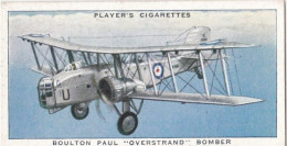 8 Boulton Paul, Overstrand Bomber - Aircraft Of The Royal Air Force 1938 - Players Original Cigarette Card - Military - Player's
