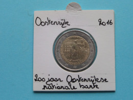 2016 - 2 Euro > 200 Jaar Nationale Bank ( Zie/voir SCANS Voor Detail ) AUSTRIA - Oostenrijk / Autriche ! - Austria