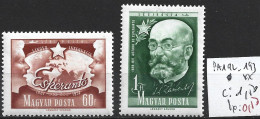 HONGRIE PA 192-93 ** Côte 1.50 € - Unused Stamps