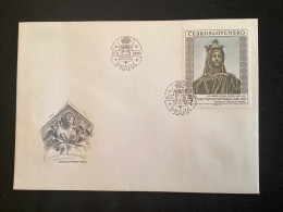 FDC 1990 Art  Yvert 2870 Sainte Agnes Sculpture De Josef Myslbek - FDC