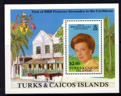 Turks & Caicos Islands 1988 Visit Of Princess Alexandra MS MNH (SG MS945) - Turks And Caicos