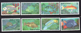 Turks & Caicos Islands 1990 Fish Set MNH (SG 1001-1008) - Turks And Caicos