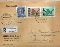 (Luxembourg) Pli RECOMMANDE – EUROPA - De ‘LUXEMBOURG Vers MONS (7-10-65) - Entiers Postaux