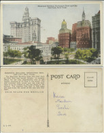 NEW YORK -MUNICIPAL BUILDING NEWSPAPER ROW AND CITY HALL PARK - Andere Monumente & Gebäude