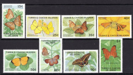 Turks & Caicos Islands 1990 Butterflies Set MNH (SG 1019-1026) - Turks & Caicos (I. Turques Et Caïques)