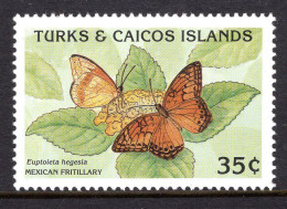 Turks & Caicos Islands 1990 Butterflies - 35c Value MNH (SG 1021) - Turks & Caicos (I. Turques Et Caïques)