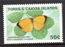 Turks & Caicos Islands 1990 Butterflies - 50c Value MNH (SG 1023) - Turks And Caicos