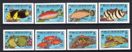 Turks & Caicos Islands 1990 Discovery Of Americas - Natural History - Fish Set MNH (SG 1028-1035) - Turks And Caicos