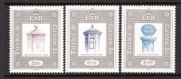 Turks & Caicos Islands 1990 Stamp World London '90 - Pillar Boxes Set MNH (SG 1041-1043) - Turks And Caicos