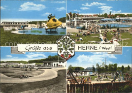 41500137 Herne Westfalen Schwimmbad Freizeitpark Wappen Herne - Herne