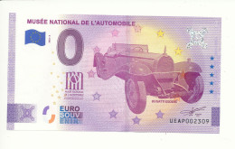 Billet Touristique 0 Euro - MUSEE NATIONALE DE L'AUTOMOBILE - UEAP - 2022-3 - ANNIV - N° 2309 - Autres & Non Classés