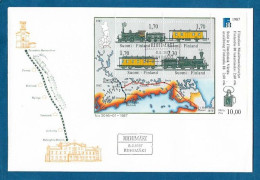 FINLANDIA - 1988 - F.D.C. CON BF DI 4 VALORI - FINLANDIA 88 - ESPOSIZ. FILATELICA A HELSINKI - IN OTTIME CONDIZIONI. - FDC